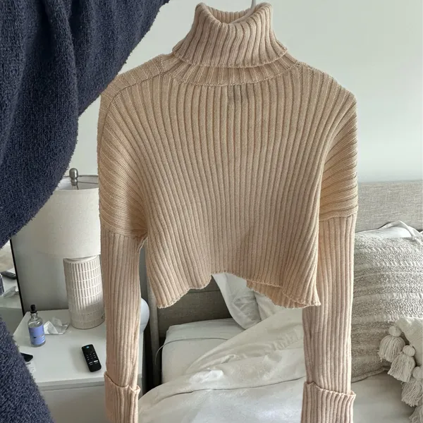 Princess Polly turtle neck cropped sweater - Image 2