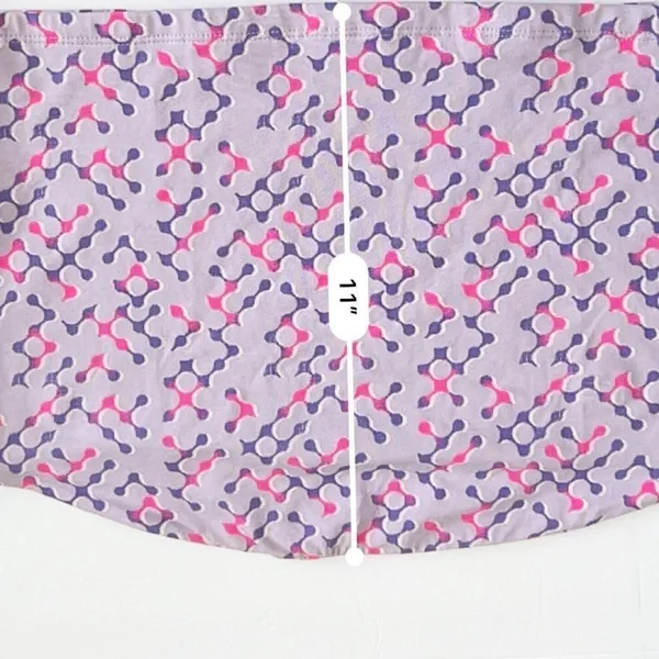 NEW BP. Nordstrom Purple Geometric Crop Tube Top L Retro Boho Strapless LARGE - Image 9