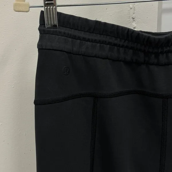 Lululemon Softstreme High-Rise Pant Regular‎ Sz 6 Black Charcoal Wide Leg - Image 8