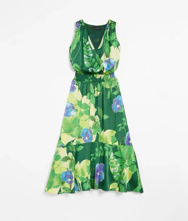 White House Black Market Floral Hi-Lo Midi Maxi Dress Size 2 NWT - Image 4
