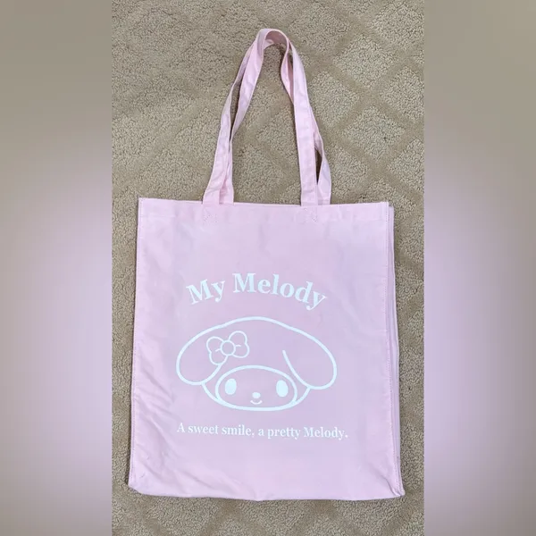 Sanrio My Melody Face Pink Tote Bag - Image 3