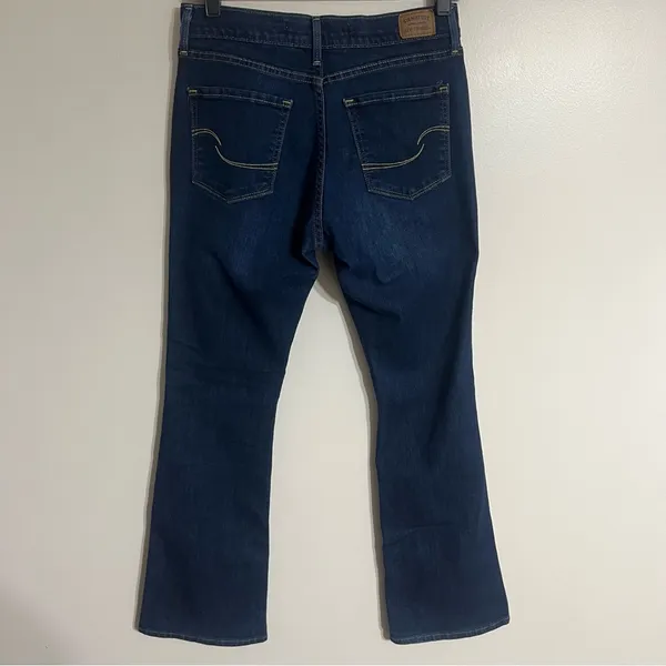 Levi's Jeans Womens 27 Curvy Bootcut Mid Rise Dark Washed Stretch Denim Blue‎ - Image 11