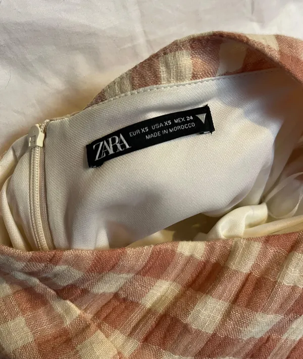 ZARA halter top gingham dress - Image 4