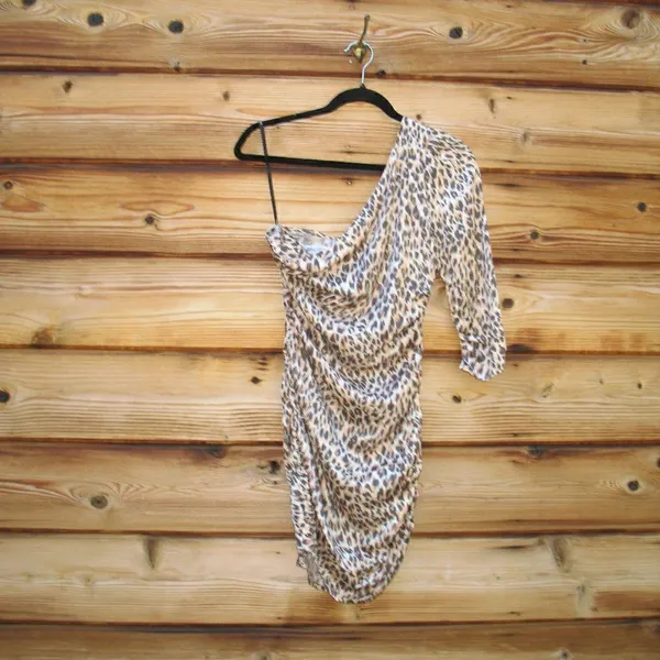 Revolve Majorelle Roberta Leopard Cheetah Print Mini Dress - Image 3