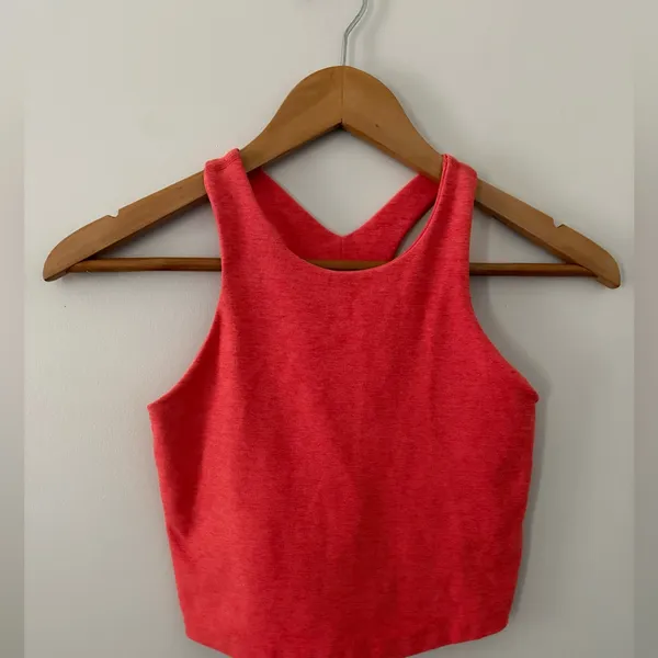 Beyond Yoga Spacedye Focus Cropped Tank in Fresh Coral Size Small - Image 5
