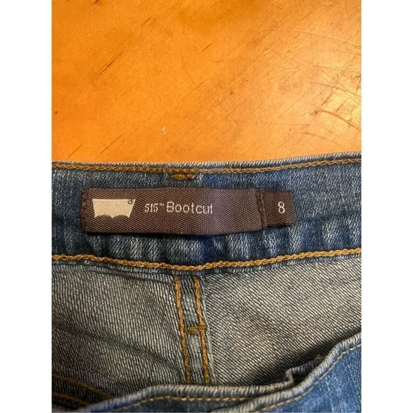 Levi’s 515 Jeans Womens 8 Bootcut Denim Blue Medium Wash - Image 6