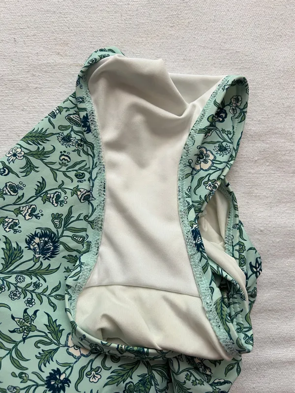 Women’s Loft Blue/Green Floral One Piece Swim Suit - Size S - Image 6