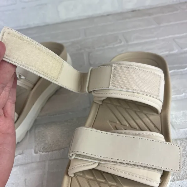 Vionic Renewal Recovery Slides Sandals Womens 9 Men 7.5 Beige 2-Strap Hook Loop - Image 15