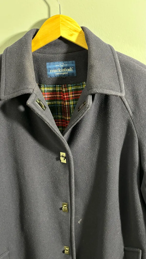 Mackintosh Blue long peacoat Size L - Image 2
