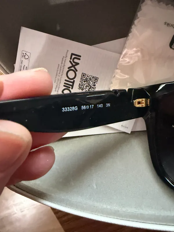 Michael Kors Women's Karlie MK2170U Sunglasses black frames gold logo. - Image 3