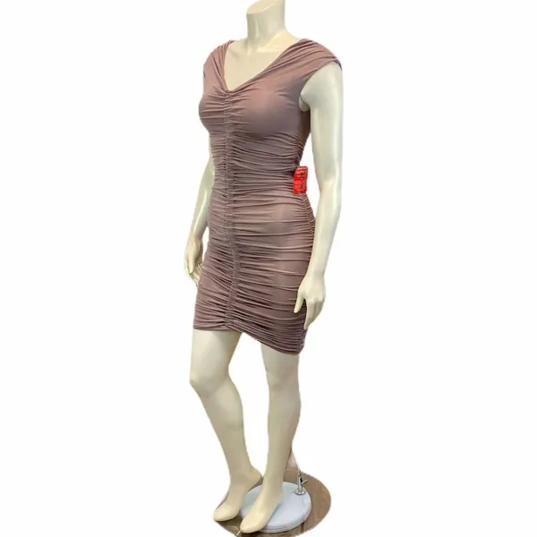 ASOS‎ Ruched Front Back Mini Dress Sz 2- FLAWED - Image 3
