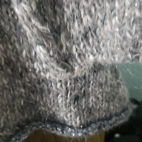 Maryline mohair wool cardigan sweater made in Italy metallic threading oversized - Image 5