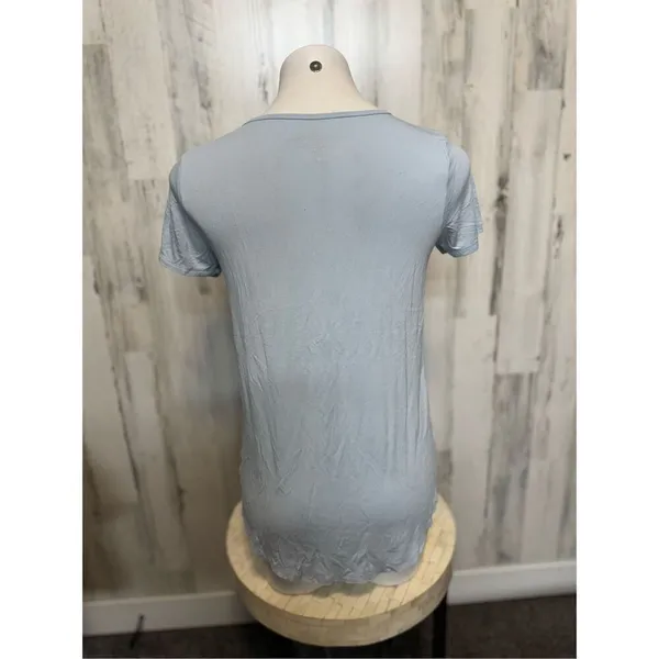 Hollister Light Blue Pocket Tee Small | Must Have Collection Soft Basic T Shirt - Image 3