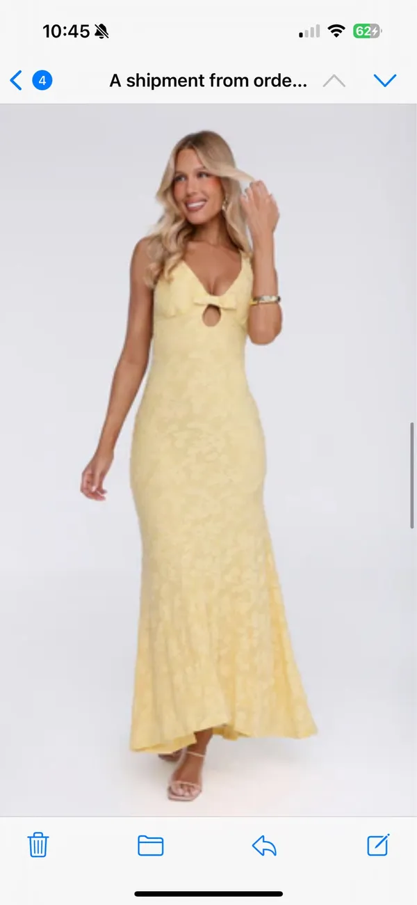 Hello Molly Maxi Dress Yellow - Image 3