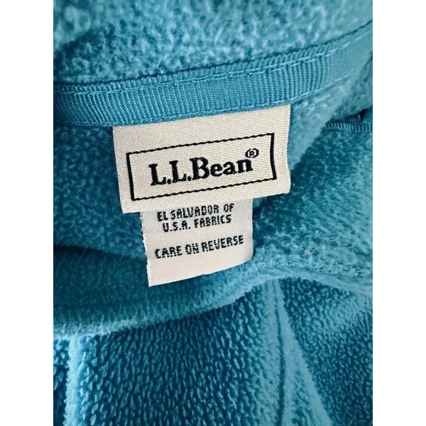 L.L. Bean Blue Fleece Stretch Full Zip Vest Size Womens Large‎ Timeless Outdoor - Image 4
