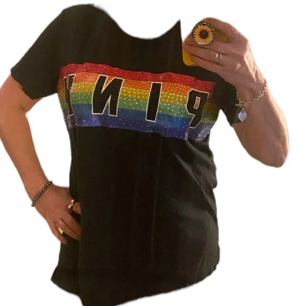 Bnwot | Vs Pink | Super Rare | Pride Rainbow 🌈 Colors With All Rhinestones - Image 2