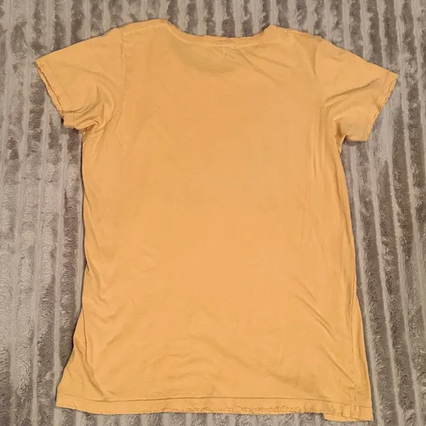 Golden Daze "Sweet Child‎ of Mine" Distressed Graphic Tee Mustard Yellow L - Image 3