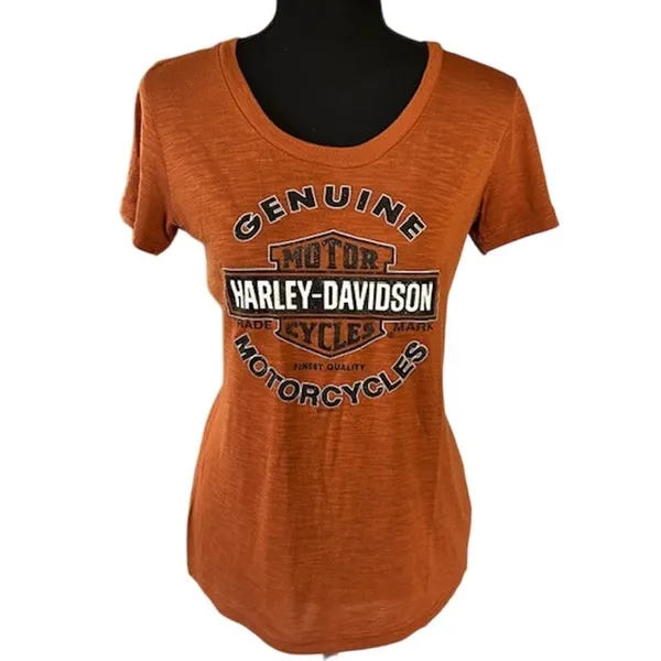 Harley-Davidson Fort Myers Florida 2013 Burnt Orange T-Shirt Size L - Image 2