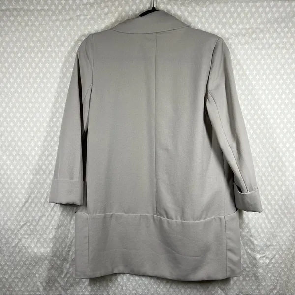 Aritzia Wilfred Beige Chevalier Relaxed Open Front‎ Blazer - Image 5