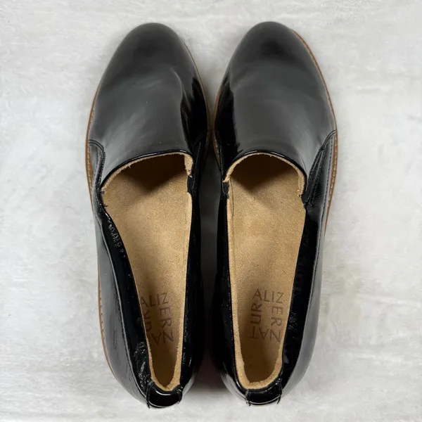 Naturalizer Effie Black Patent Leather Platform Loafers Womens 11W Wide EFFIE - Image 5