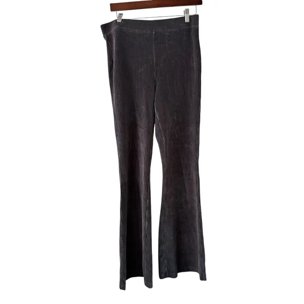 Aerie‎ Corduroy Flare Leggings Pants Womens Large Regular Gray Casual Stretch - Image 8