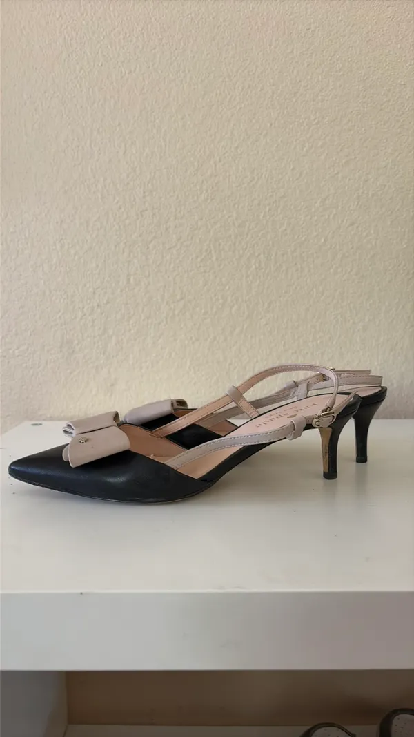 Kate Spade Bow Kitten Slingback Heels - Image 4