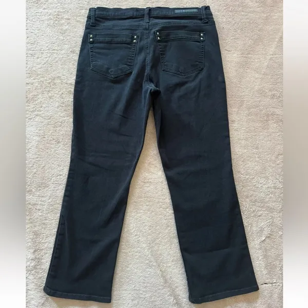 Rock‎ & Republic Women's Kendall Straight Leg Black Denim Jeans Size 10 - Image 4