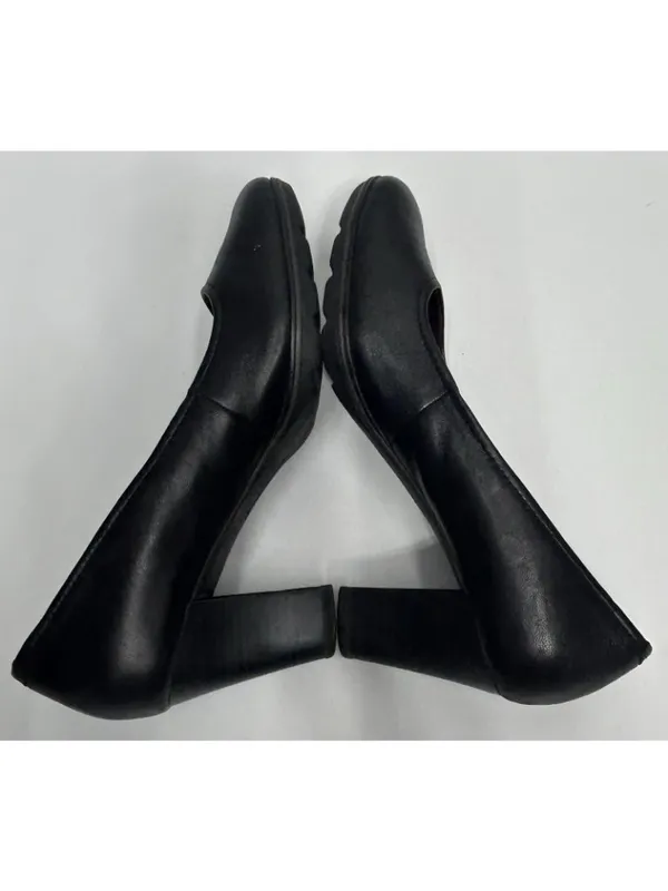 Tamaris Leather Pumps Heels Womens 40/9 Black Memory Foam insole shock absorber - Image 6
