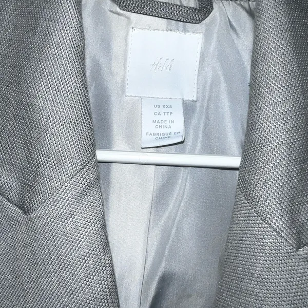 HM Jacket Cream and Grey Women size XXS fits XS - Image 2