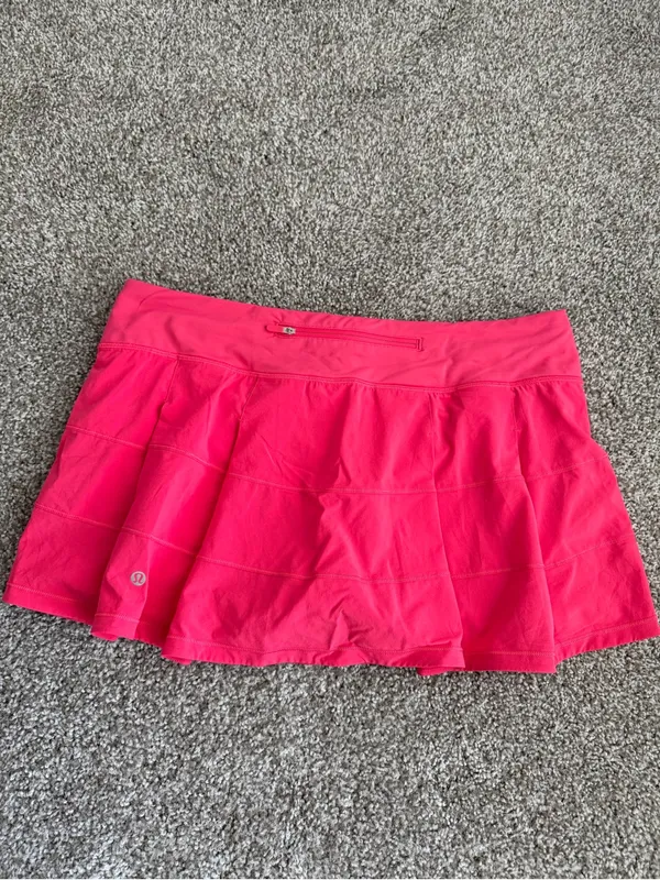 Lululemon Pace Rival Mid-Rise Skirt Pink Size 12 Athletic Skirt - Image 5