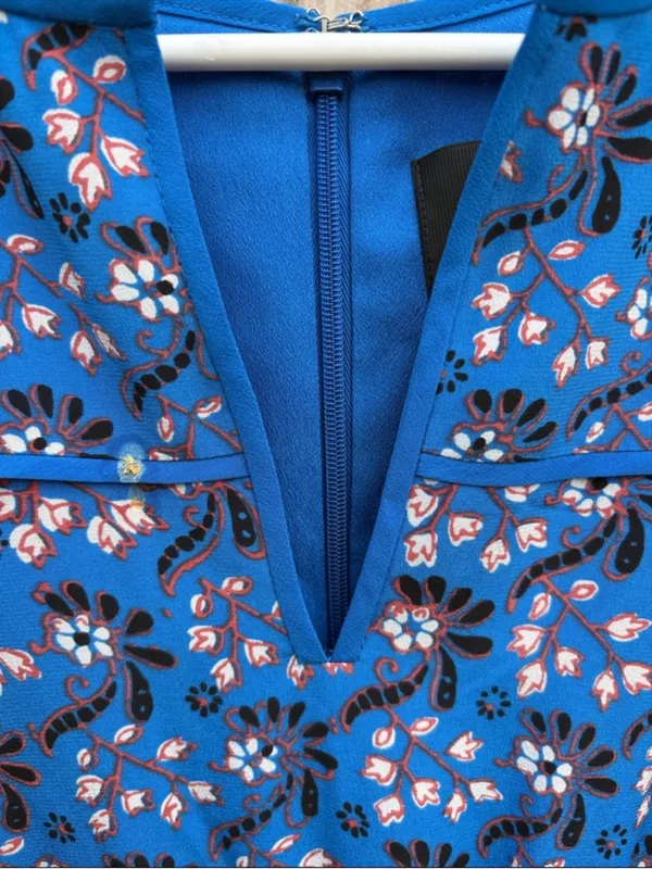 EUC J. Crew Silk Sleeveless Scarf Print Dress Size 6 - Image 7