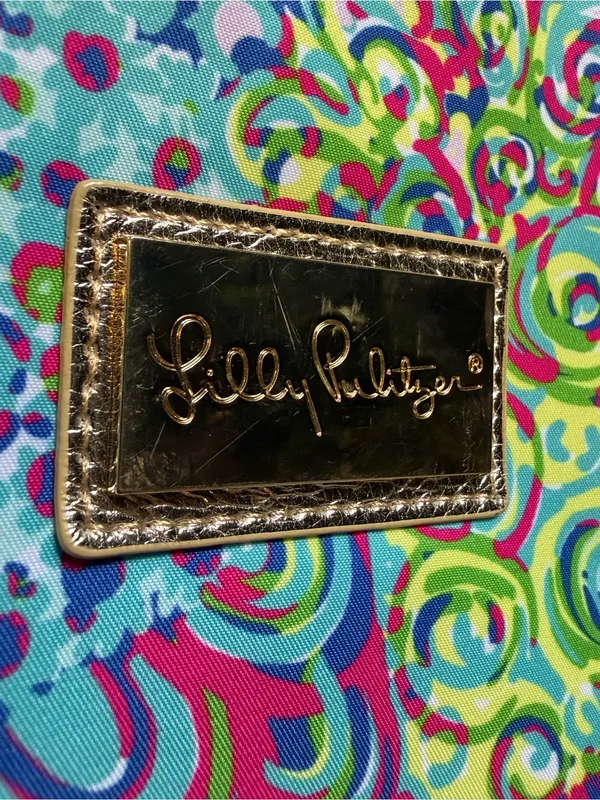 Lilly Pulitzer Agenda Folio Organizer Pink Multi Zip Case iPad Tablet 10x12.5" - Image 3