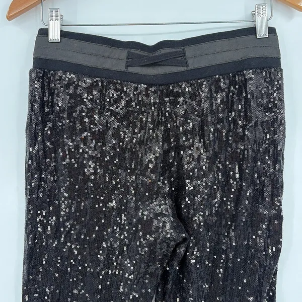 Guess Sequin Joggers Sz Small Y2K Club Mob Wife Disco Indie Holiday McBling - Image 5