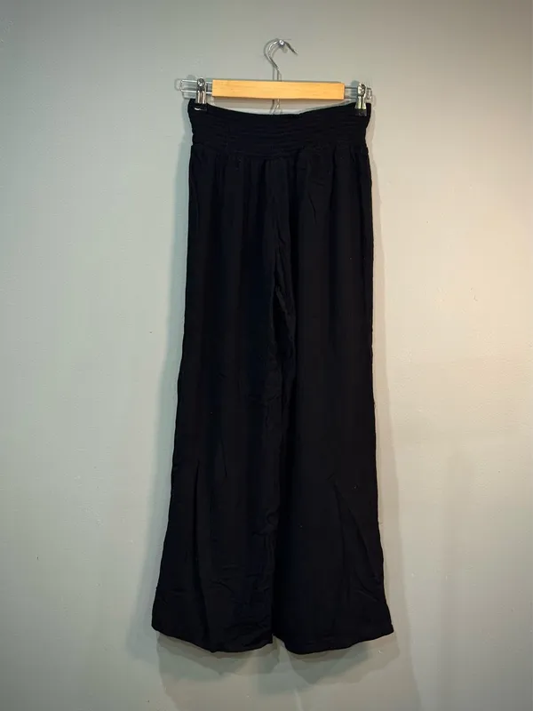 Black Joe B Wide Leg Elastic Waist Pants Size M EUC - Image 2