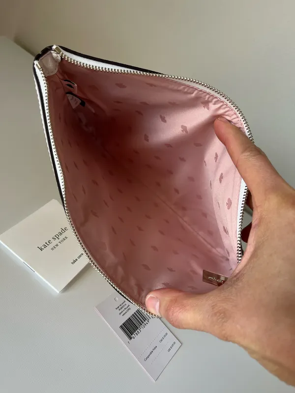 Kate Spade Picnic in the park large zip pouch - Image 6