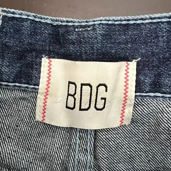 BDG Urban Outfitters Straight Leg‎ Cowboy Jean Metallic Mid Rise Women's Size 25 - Image 8