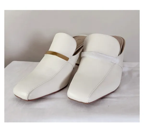 Giani Bernini Ivory slip on mules  - Image 8