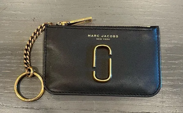 Marc Jacobs Black Coin Card Key Pouch Wallet - Image 3