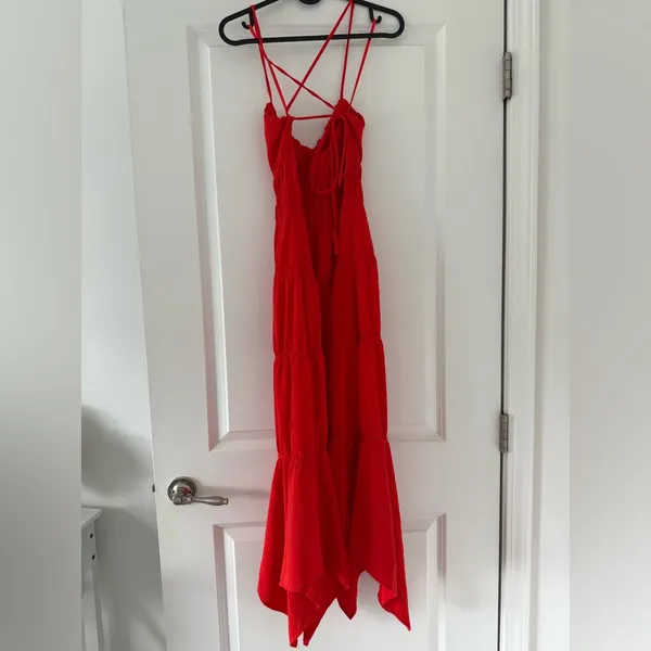 Dark Orange Sundress Red - Image 2