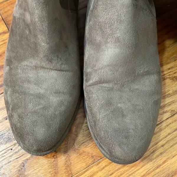 Marc Fisher Side Zip Over The Knee Faux Suede Boots‎ Taupe size 7 - Image 3