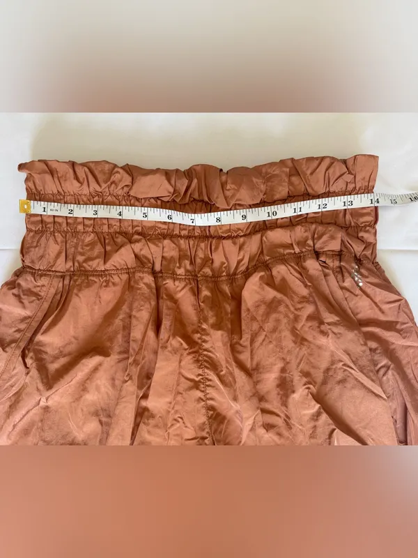Free People Movement The Way Home Shorts in Rust Orange Size Large - Image 9