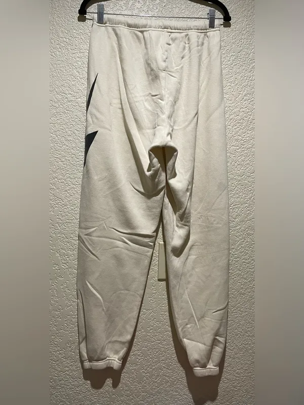 Aviator Nation Lightning Bolt Jogger Sweatpants vintage white Size L - Image 6