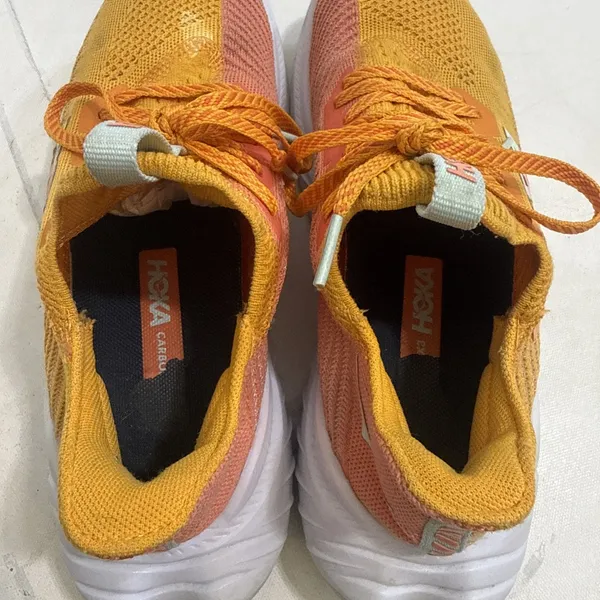 Hoka One One Carbon X 3 Orange Running Shoes Women's Size US 7.5B EU 39 - Image 9