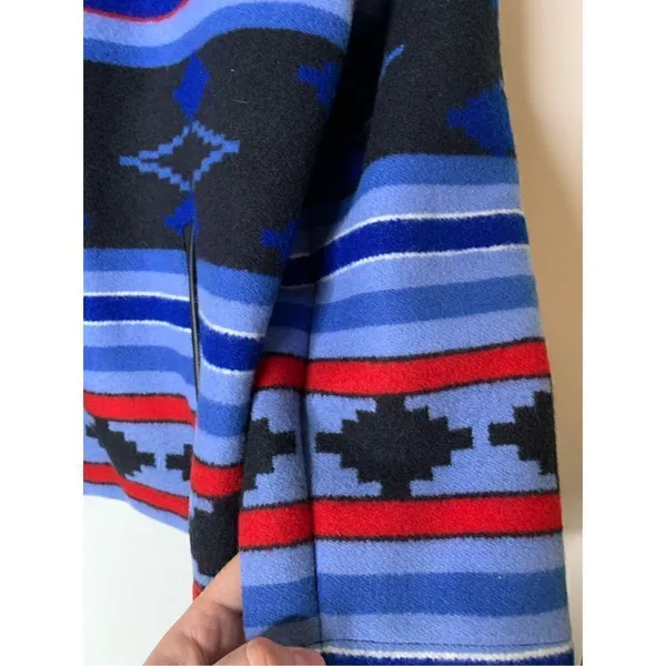 Vintage Pendleton Aztec Native American Wool Western blue Women's large RARE - Image 6