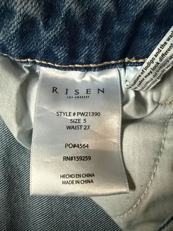 Risen Jeans wide leg flare jeans Sz 5/27 - Image 3