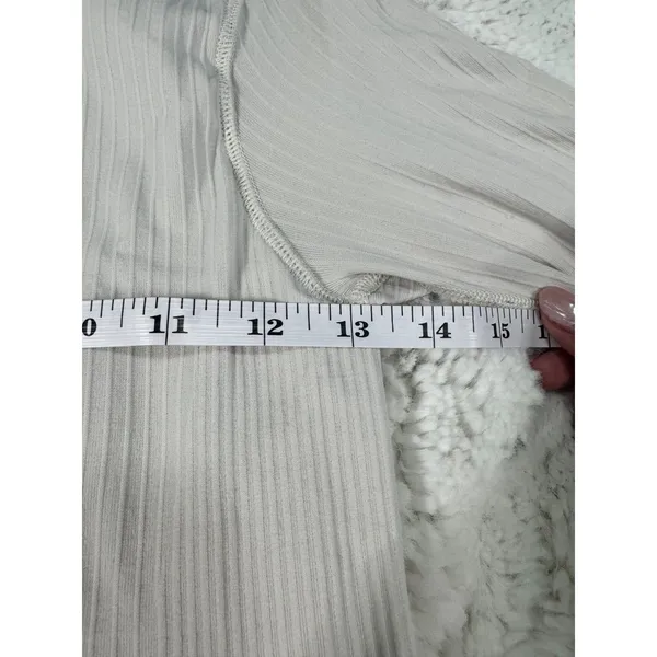 lululemon Ebb to Street Long Sleeve Top | White Opal | Size 6 - Image 7