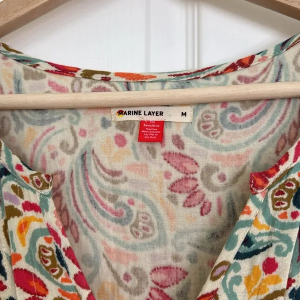 Marine Layer scarlett cotton multicolor dress - Image 6
