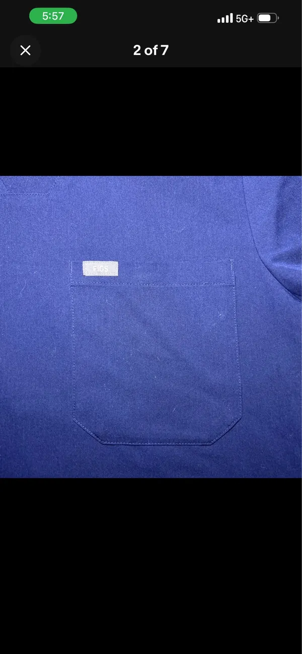 FIGS Scrub Top Navy Blue  - Image 2