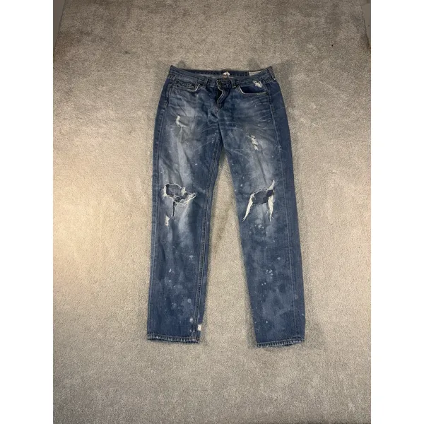 rag‎ bone boyfriend jeans distressed loose relaxed fit beacon 27 - Image 3