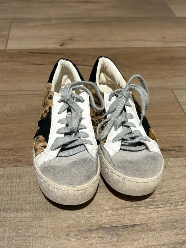 Sara Basic collection distressed animal print star shears brown size 39‎ - Image 2